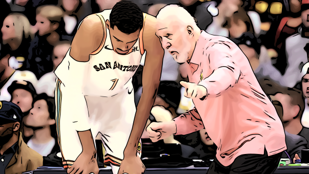 Victor Wembanyama e Gregg Popovich - San Antonio Spurs