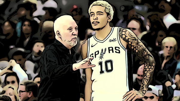 Gregg Popovich e Jeremy Sochan - San Antonio Spurs